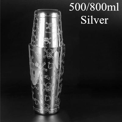 Boston Cocktail Shaker Martini Bar Cocktail Shaker Stainless Steel Boston Flair Mixing Tin Set Bar Tool