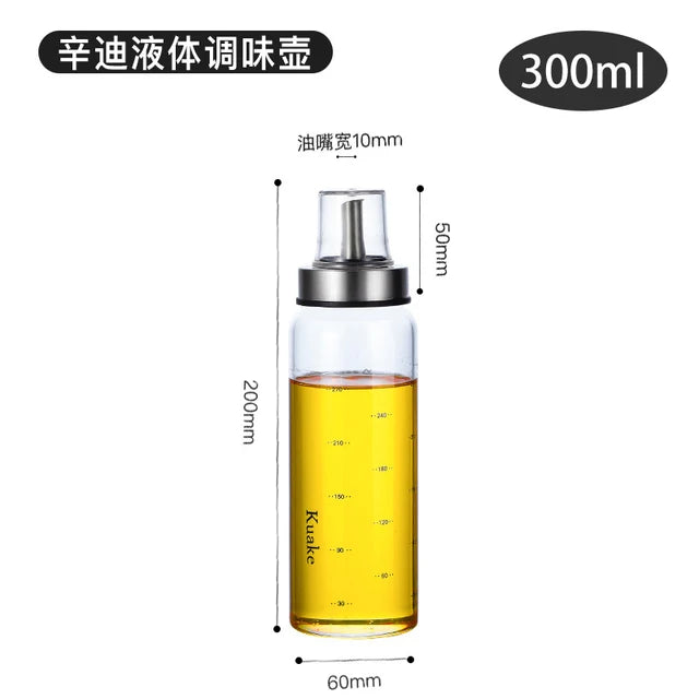 Cooking Seasoning Oil Bottle Sauce Bottle Glass Storage Bottles for Oil and Vinegar Creative Oil Dispenser For Kitchen Accessory