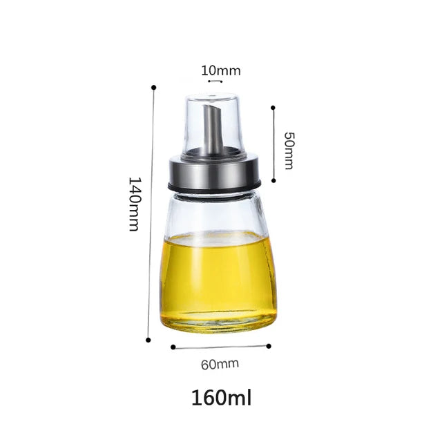 Cooking Seasoning Oil Bottle Sauce Bottle Glass Storage Bottles for Oil and Vinegar Creative Oil Dispenser For Kitchen Accessory