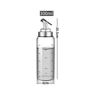 Cooking Seasoning Oil Bottle Sauce Bottle Glass Storage Bottles for Oil and Vinegar Creative Oil Dispenser For Kitchen Accessory