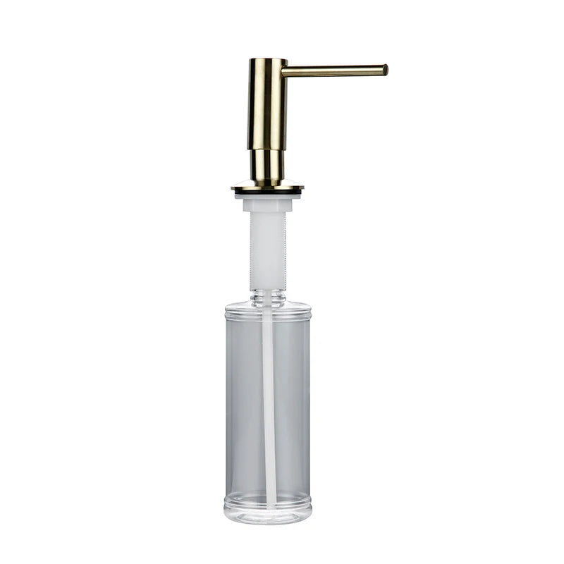 Newly High Quality 5 Warranty Promotion 100% Solid Brass Pump Head Kitchen Commercial Modern Lotion Dispenser In Brushed Nickel