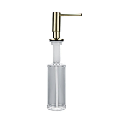Newly High Quality 5 Warranty Promotion 100% Solid Brass Pump Head Kitchen Commercial Modern Lotion Dispenser In Brushed Nickel
