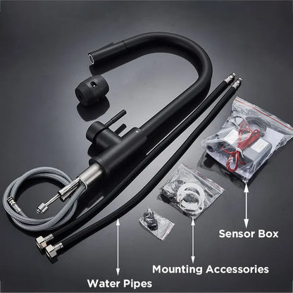 Pull Out Sensor Black Kitchen Faucet Sensitive Touch Control Faucet Mixer For Kitchen Touch Sensor Kitchen Mixer Tap