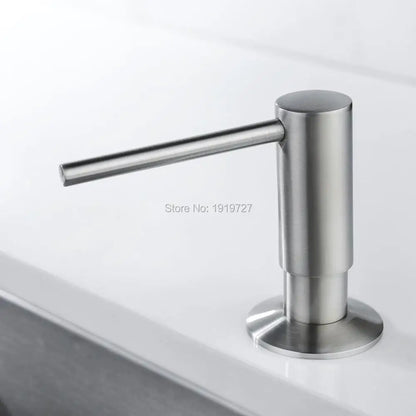 Newly High Quality 5 Warranty Promotion 100% Solid Brass Pump Head Kitchen Commercial Modern Lotion Dispenser In Brushed Nickel