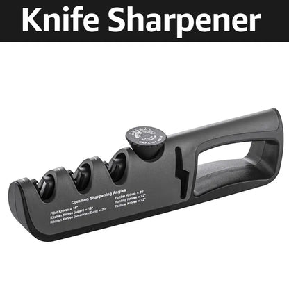 Knife Sharpener Professional 3 Stages Whetstone Kitchen Chef Knives Grinder Scissors Sharpening Stone Heavy Duty Diamond Blades