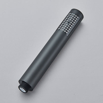 Brushed Golden Hand Held Shower Head Black Handshower Head Plastic Head Faucet Accessory Single Function