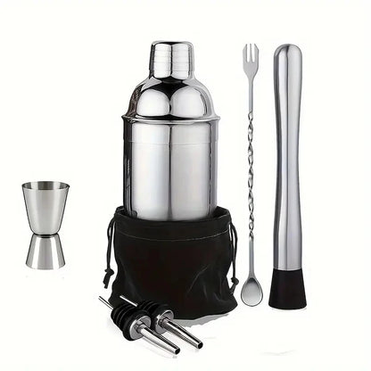 UPORS Stainless Steel Cocktail Shaker Mixer Wine Martini Boston Shaker For Bartender Drink Party Bar Tools 550ML/750ML